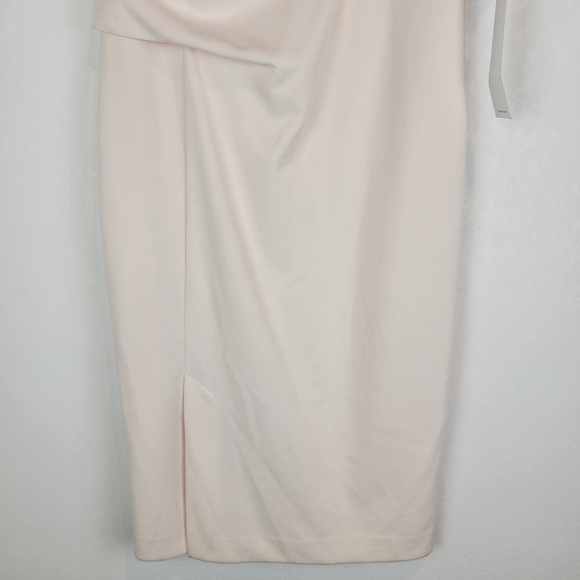 NWT Calvin Klein Short Sleeve Side Tuck Sheath Dress in Blossom Size 10 - Picture 7 of 10